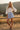 Checkered Woven Ruffle Hem Shorts