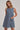 Scallop Striped Denim Dress